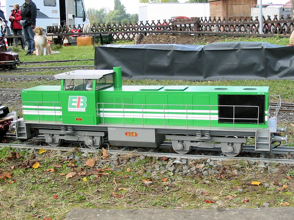 Diesellok Vossloh MAK (Spur 5) von K.H. Schäfer, Wehretal-Langen. DBC Rhein-Main Gustavsburg September 2007.