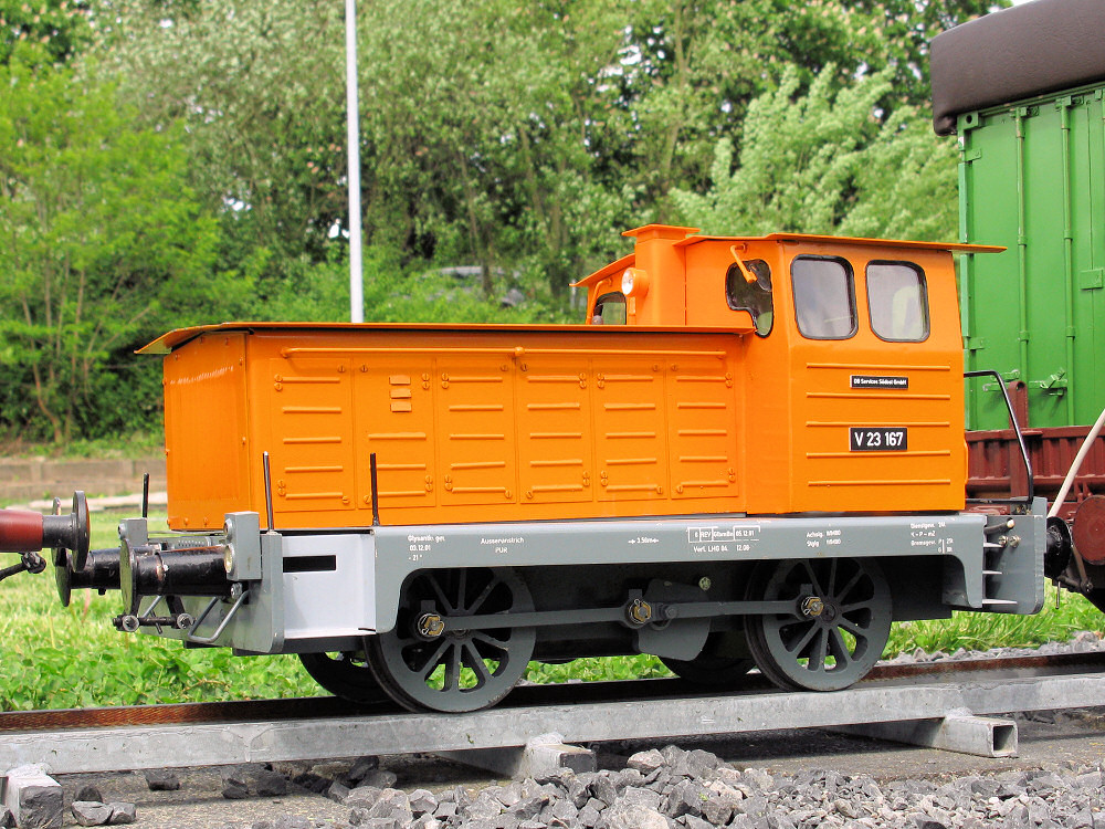 V23 167 (Spur 5) von Richard Landauer, Lahnstein. Rhein-Lahn-Bahn Oberlahnstein Mai 2015.