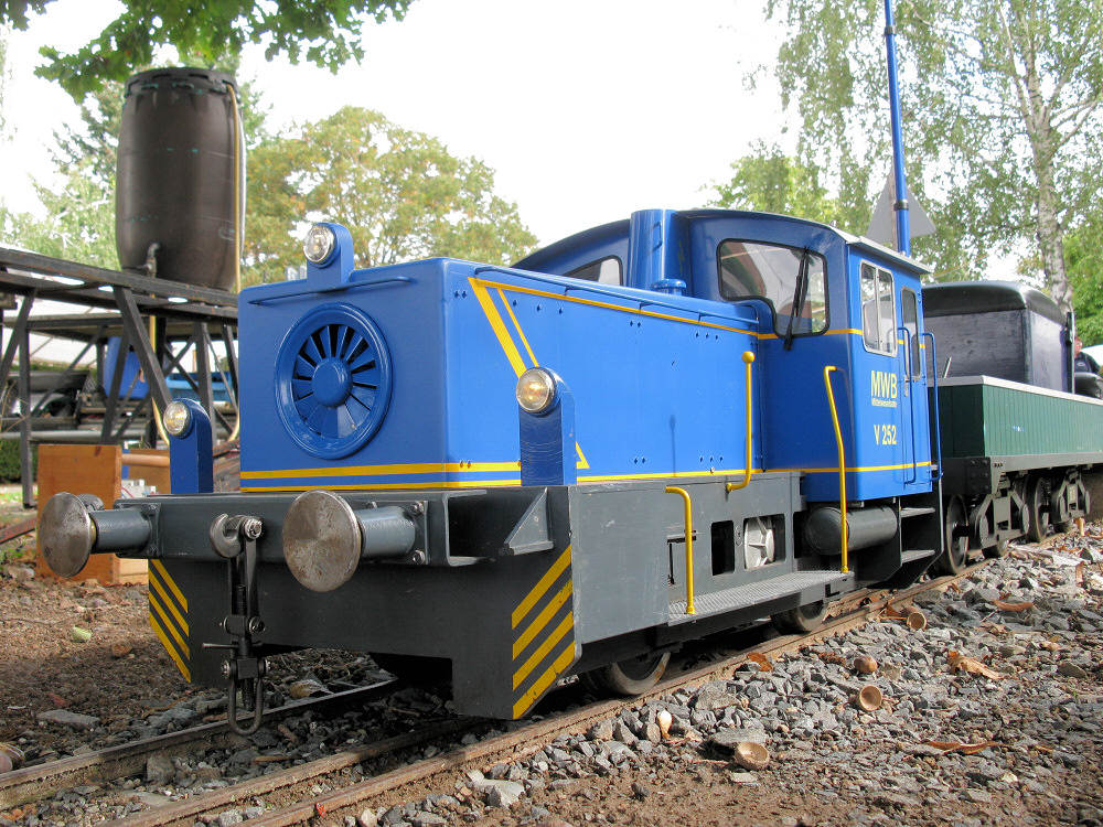 Diesellok V252 MWB (Spur 7) von Wolfgang Weißert, Bergisch Gladbach. DBC Rhein-Main Gustavsburg September 2015.