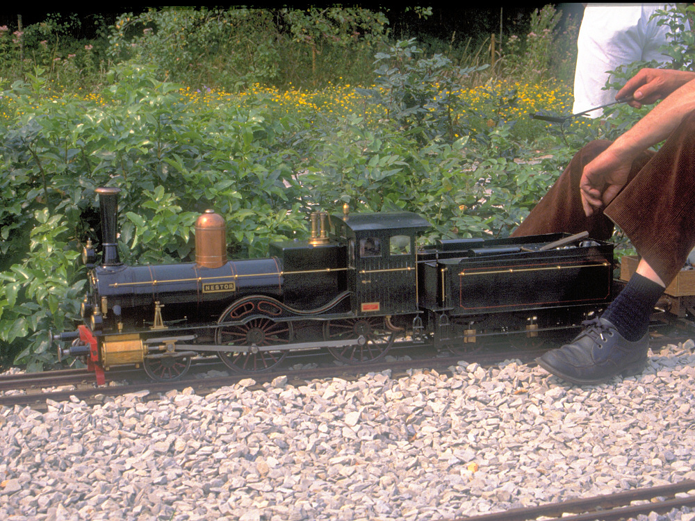 Holl. Lok NESTOR (Spur 5) von H. Hof, NL. Hammer Eisenbahnfreunde Juli 1989.