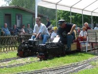 Doppelausfahrt Lok Gustavsburg und 99 222, 29. Mai 2005