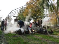 Abdampfen beim Dampfbahnclub-Rhein-Main, Gustavsburg 30. Oktober 2005