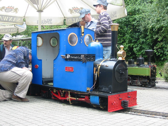 Lok Sian (Spur 7) von A. Beck und F. Schmidt beim Dampfspektakel der Dampfbahner Plochingen 01.09.2007.
