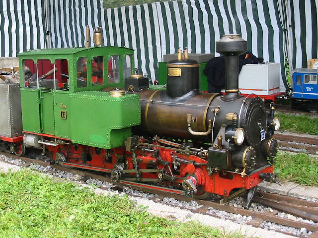 Württ. Tss 3 (Spur 5) von H. Siebenrock beim Dampfspektakel der Dampfbahner Plochingen 01.09.2007.