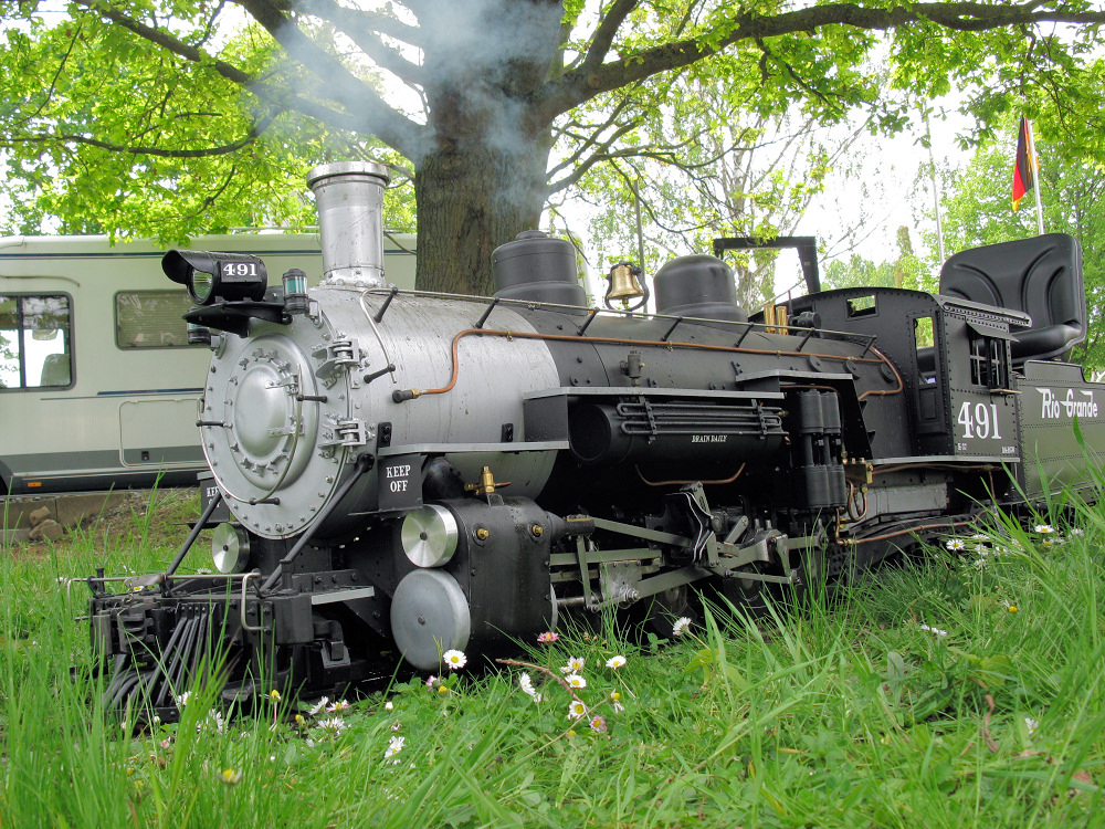 D&RGW K37 Nr 491 (Spur 5) von und mit Jakob Helf, Seligenstadt. DBC Rhein-Main Gustavsburg, 01. Mai 2022.