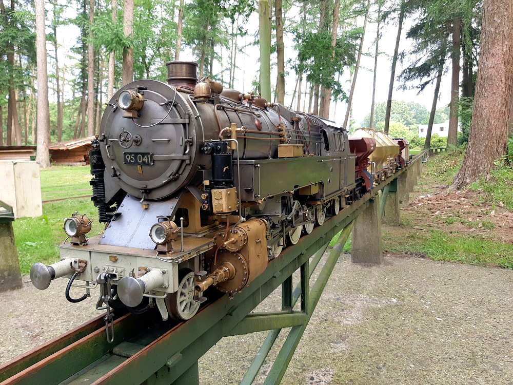 95 041 (Spur 5) von John Phielix NL. Aufnahme John Phielix Juli 2021.