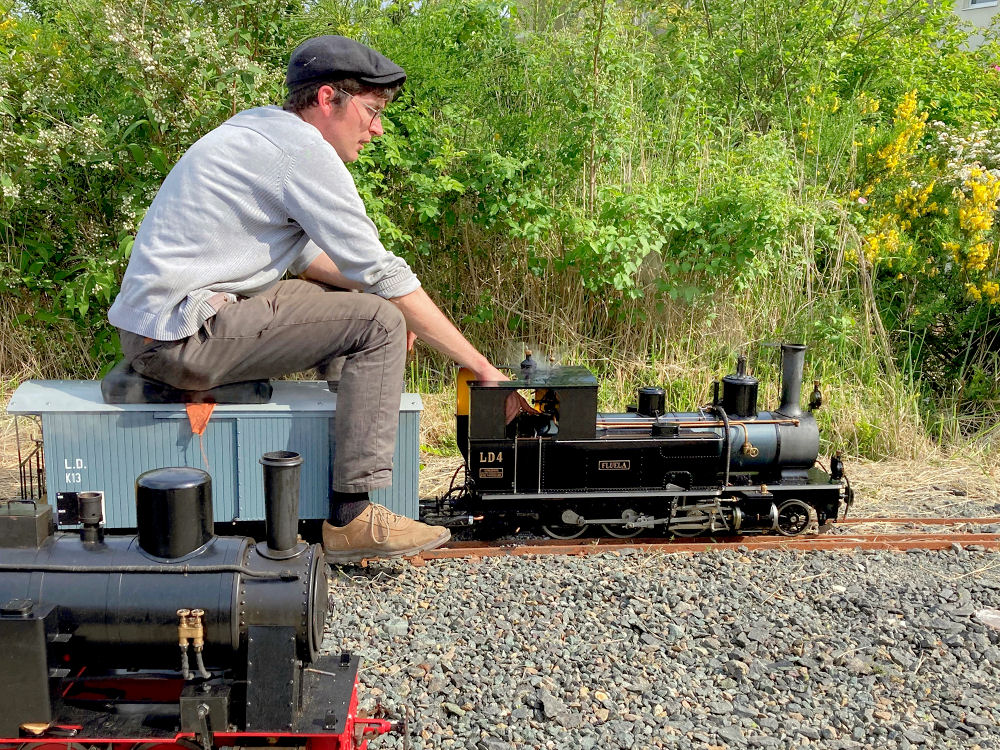 RhB LD4 Flüela (Spur 5) von Peter Zaugg CH. Aufnahme Wolfgang Rudolph, DBC Taunus Oberursel 20. Mai 2023.