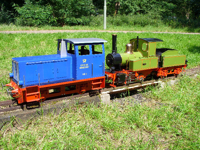 Lok 3 der Deutschen Post und Tich (Spur 5) von J. Frank, Berlin-Spandau 15.05.2007.