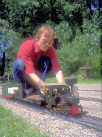Zug mit OS Krauss-Lok auf 3½ Zoll Spur