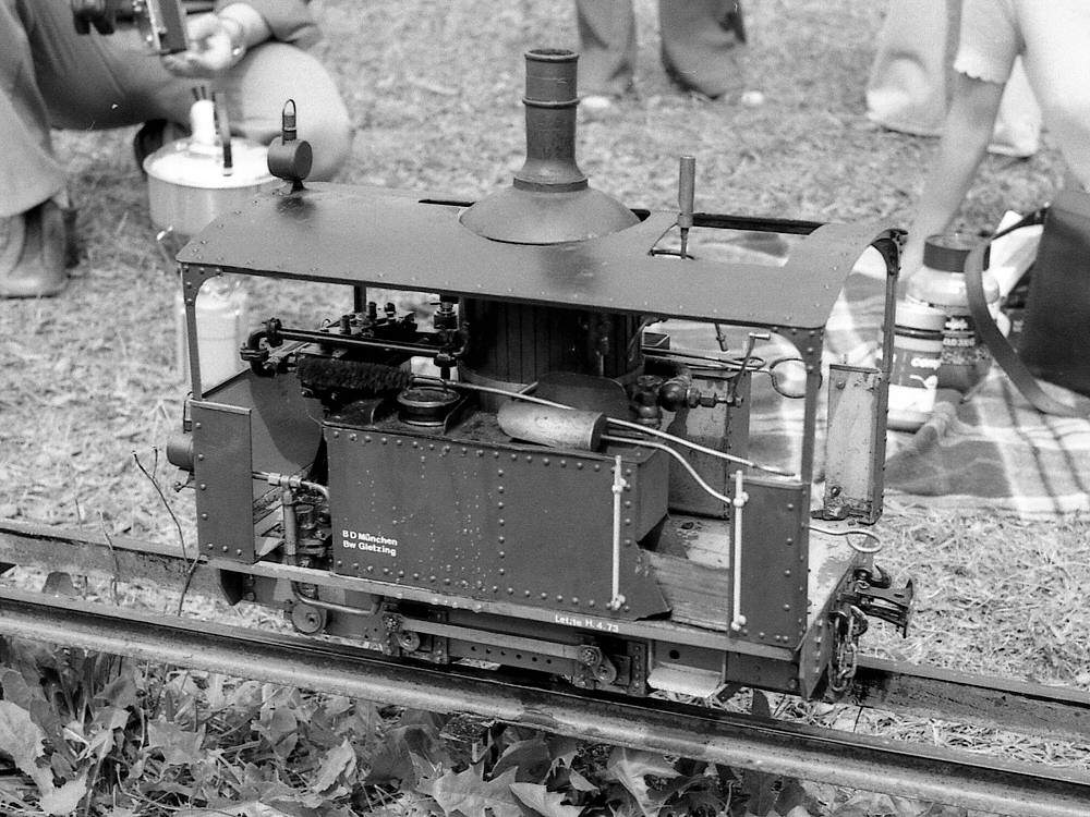 Tramlok (Spur 3) von Ernst Ulrich, München. DBC-D Treffen Öhringen/Friedrichsruhe August 1975.