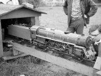 Niagara-Lok 9000 von Paul Reithmaier auf 3½ Zoll Spur in Baierbach / Simssee 1968